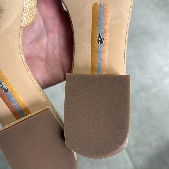 *Like New*Sam Edelman Deacon Beaded Slide -  Bleached Beechwood Weave - Size 9.5 - Picture 9 of 9